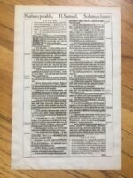1613 King James Bible Folio Leaf - David's Sin With Bathsheba & Nathan's Parable - Image 6