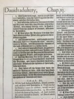 1613 King James Bible Folio Leaf - David's Sin With Bathsheba & Nathan's Parable - Image 7