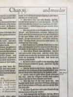 1613 King James Bible Folio Leaf - David's Sin With Bathsheba & Nathan's Parable - Image 8