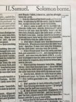 1613 King James Bible Folio Leaf - David's Sin With Bathsheba & Nathan's Parable - Image 10