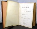 1859 LEATHER King James Bible American Bible Society - Image 10