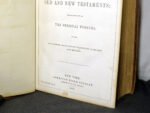 1859 LEATHER King James Bible American Bible Society - Image 11