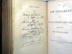 1859 LEATHER King James Bible American Bible Society - Image 14