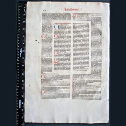 1486 Incunable Leaf