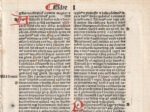 Incunabula 1491-1495 Poor Man's Bible Latin leaf EZRA 1 printed by Johannes Froben - Image 3