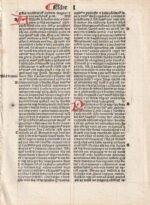 Incunabula 1491-1495 Poor Man's Bible Latin leaf EZRA 1 printed by Johannes Froben - Image 9
