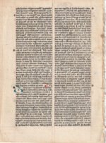 Incunabula 1491-1495 Poor Man's Bible Latin leaf EZRA 1 printed by Johannes Froben - Image 10