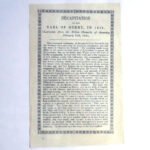 Decapitation of the Earl of Derby Bolton Chronicle 1845 Ephemera