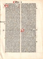 Incunabula 1491-1495 Poor Man's Bible Latin leaf EZRA 1 printed by Johannes Froben - Image 8