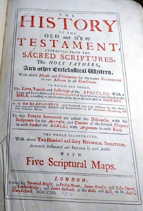 1712 The History of the Old and New Testament