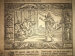 1670 German Luther Bible Leaf With a Woodcut Printed in Wittenberg Germany - Image 2