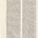 1486 Incunable Gregorius 1 Sopra la Vita di Job Leaf printed by Nicolaus Laurentii Alemenus #2