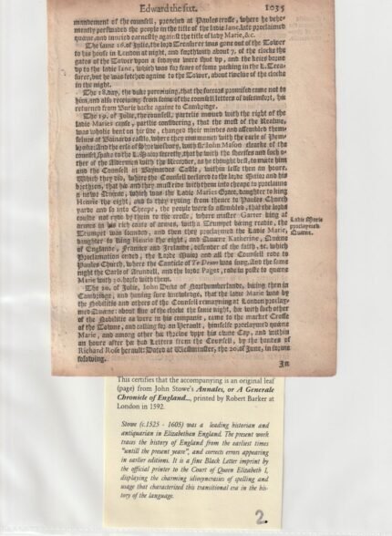 John Stow Annales 2