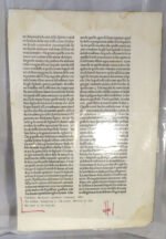 1486 Incunable Pope Gregorius 1 Moralia in Job Leaf printed by Nicolaus Laurentii Alemenus #1 - Image 4