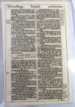 1611 King James Bible Leaf Ezekiel 40:21 - 41:17 Eastern Gate Temple Chambers - Image 4