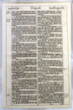 1611 King James Bible Leaf Ezekiel 40:21 - 41:17 Eastern Gate Temple Chambers - Image 5