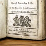 1758 Pocket KJ OT Scottish Herringbone Bible Published by Alexander Kincaid