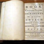1765 Quarto Book Of Common Prayer Printed by MARK BASKETT, Oxford
