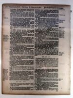 Framed KING JAMES BIBLE Leaf 2 Chronicles 19 with Affidavit from Craig H. Lampe - Image 2