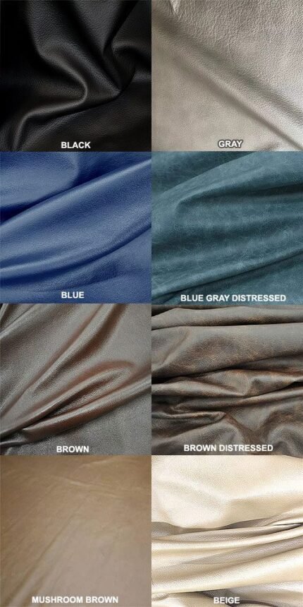 cowhide leather samples