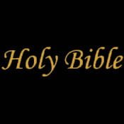 Holy Bible Stamped on Front Cover